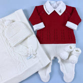 Macacão - Benício - Red e Branco